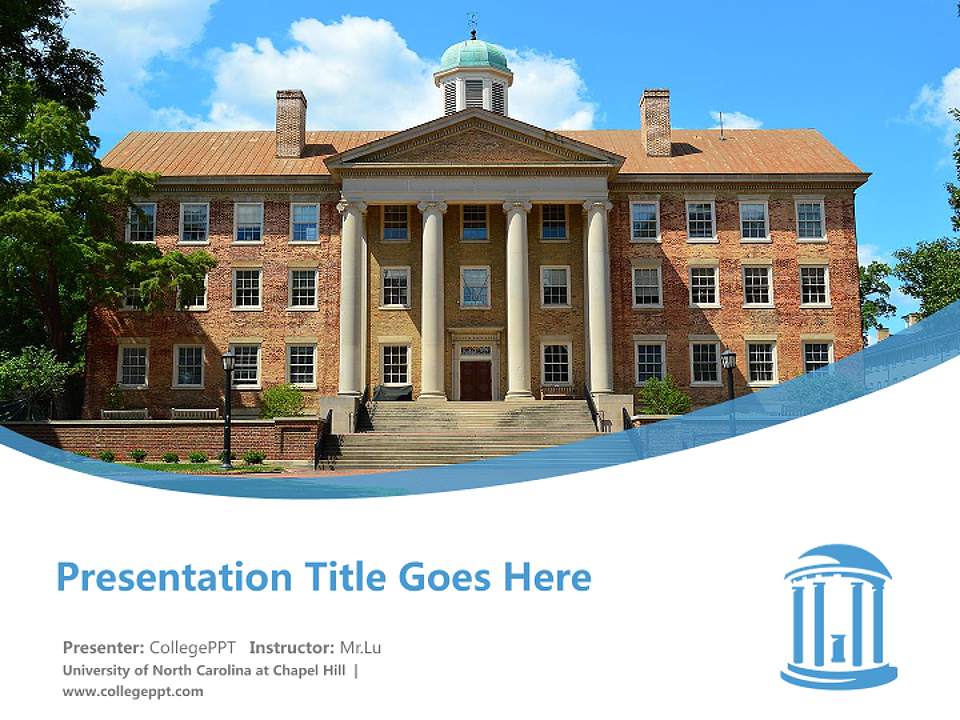 University of North Carolina at Chapel Hill Course/Courseware Creation PPT Template4:3 ratio PPT effect preview image5