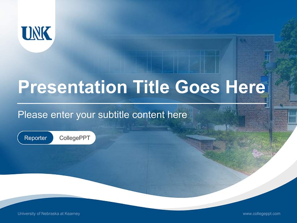 University of Nebraska at Kearney Lecture Sharing and Networking Event PPT Template4:3 ratio PPT effect preview image4