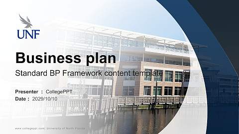 University of North Florida Competition/Entrepreneurship Contest PPT Template
