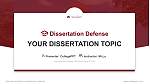 University of Minnesota-Twin Cities Graduation Thesis Defense PPT Template