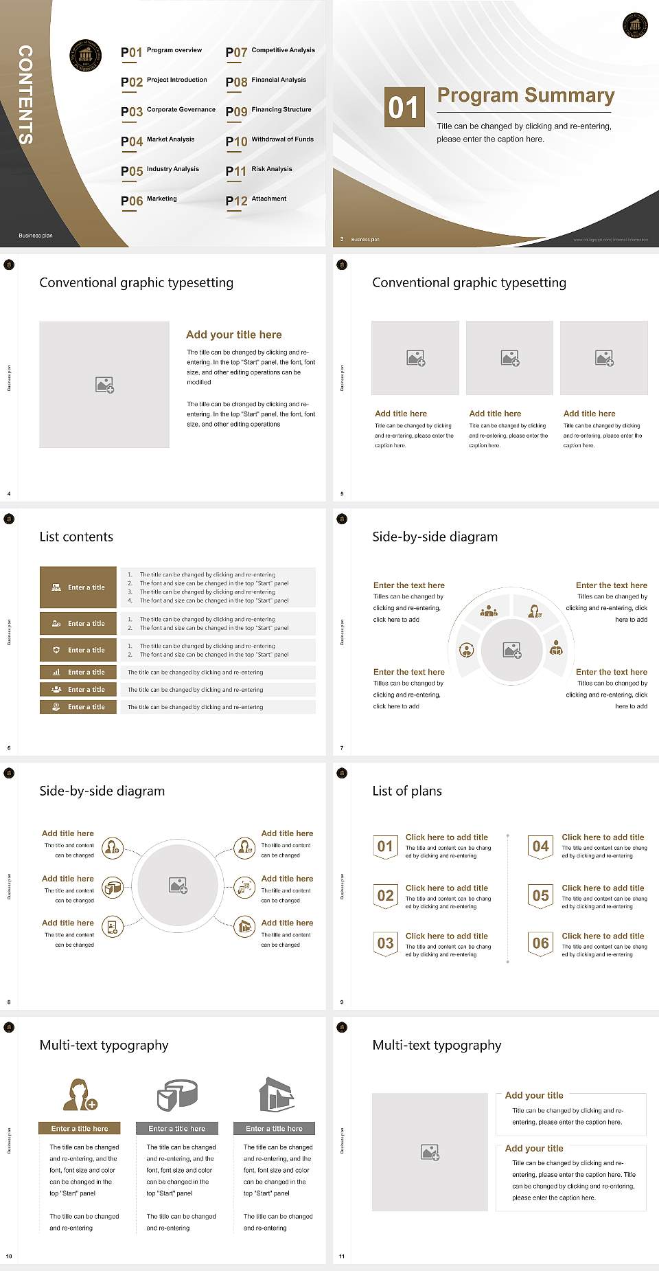 University of North Carolina at Pembroke Competition/Entrepreneurship Contest PPT Template4:3 ratio PPT effect preview image2