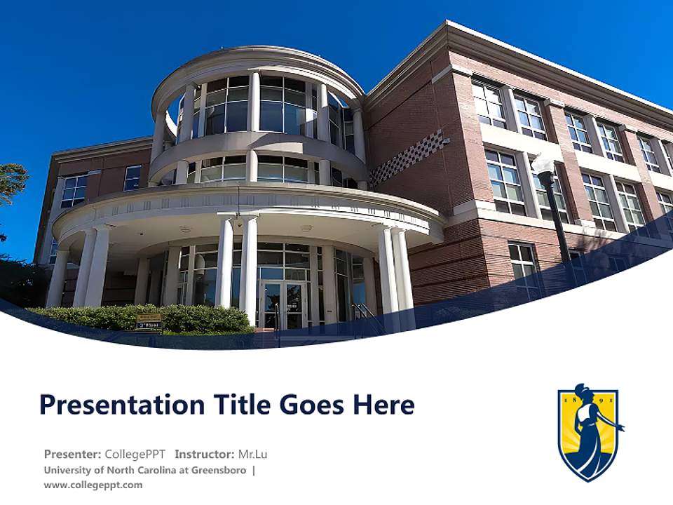 University of North Carolina at Greensboro Course/Courseware Creation PPT Template4:3 ratio PPT effect preview image5