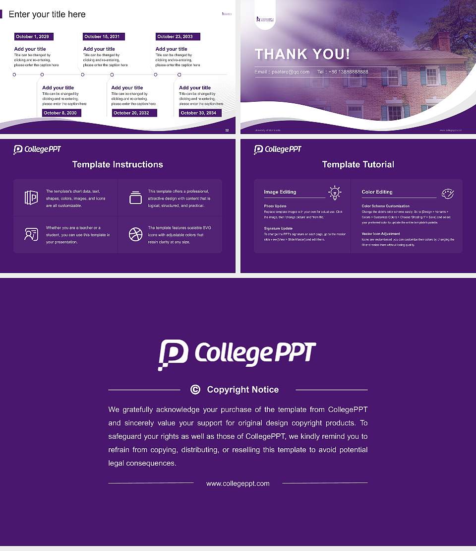 University of Montevallo Lecture Sharing and Networking Event PPT Template16:9 ratio PPT effect preview image4