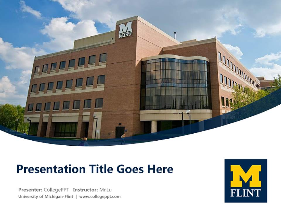 University of Michigan-Flint Course/Courseware Creation PPT Template4:3 ratio PPT effect preview image5