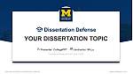University of Michigan-Ann Arbor Pertahanan Tesis Templat PPT