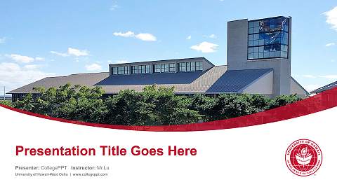 University of Hawaii-West Oahu Course/Courseware Creation PPT Template