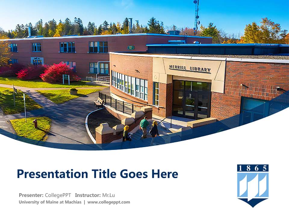 University of Maine at Machias Course/Courseware Creation PPT Template4:3 ratio PPT effect preview image5