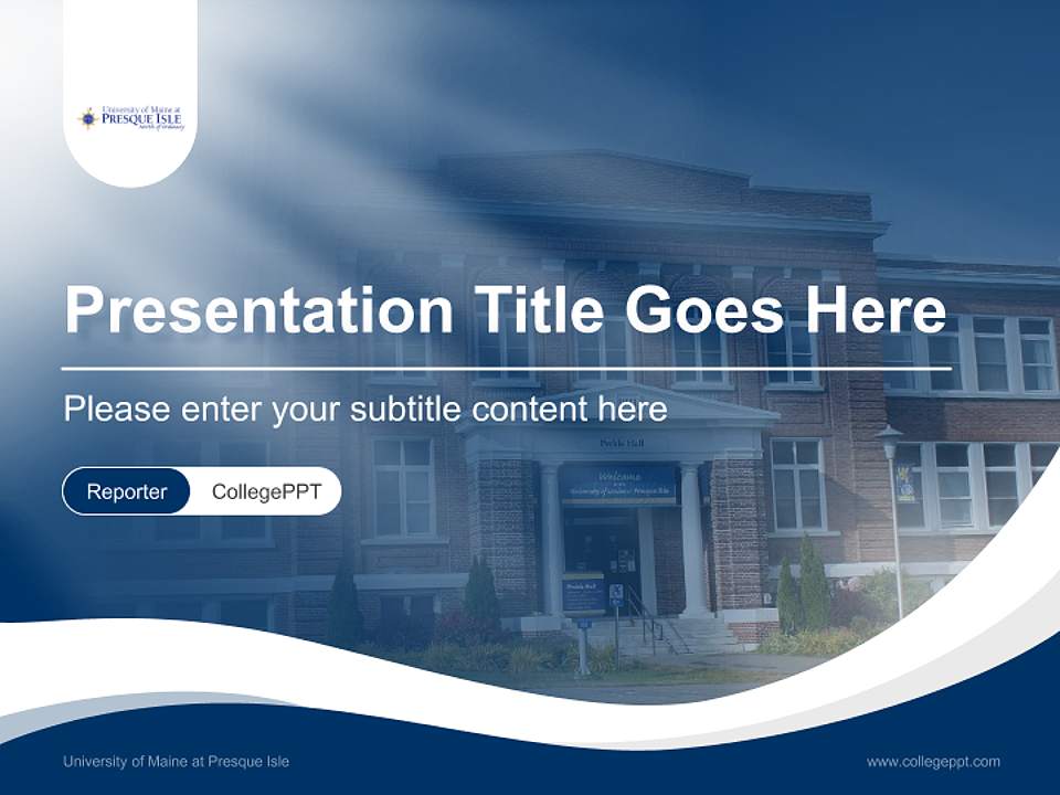 University of Maine at Presque Isle Lecture Sharing and Networking Event PPT Template4:3 ratio PPT effect preview image4