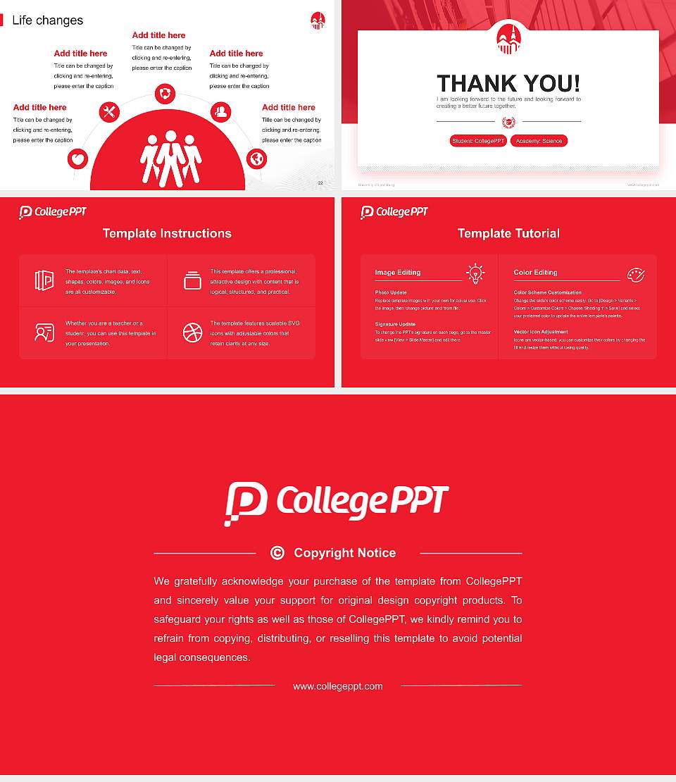 University of Lynchburg National Scholarship Defense PPT Template16:9 ratio PPT effect preview image4
