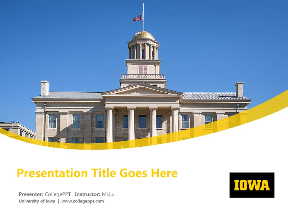 University of Iowa Course/Courseware Creation PPT Template4:3 ratio PPT effect preview image5