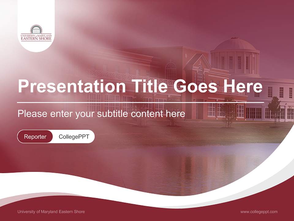 University of Maryland Eastern Shore Lecture Sharing and Networking Event PPT Template4:3 ratio PPT effect preview image4