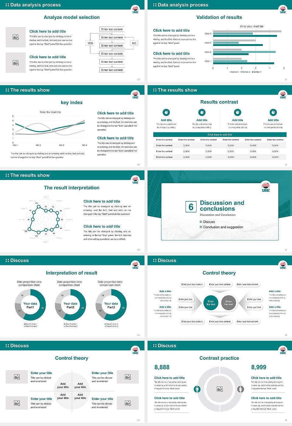 University of Management and Technology Graduation Thesis Defense PPT Template16:9 ratio PPT effect preview image5