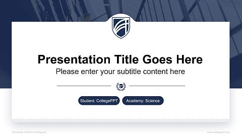 University of Maine at Augusta National Scholarship Defense PPT Template