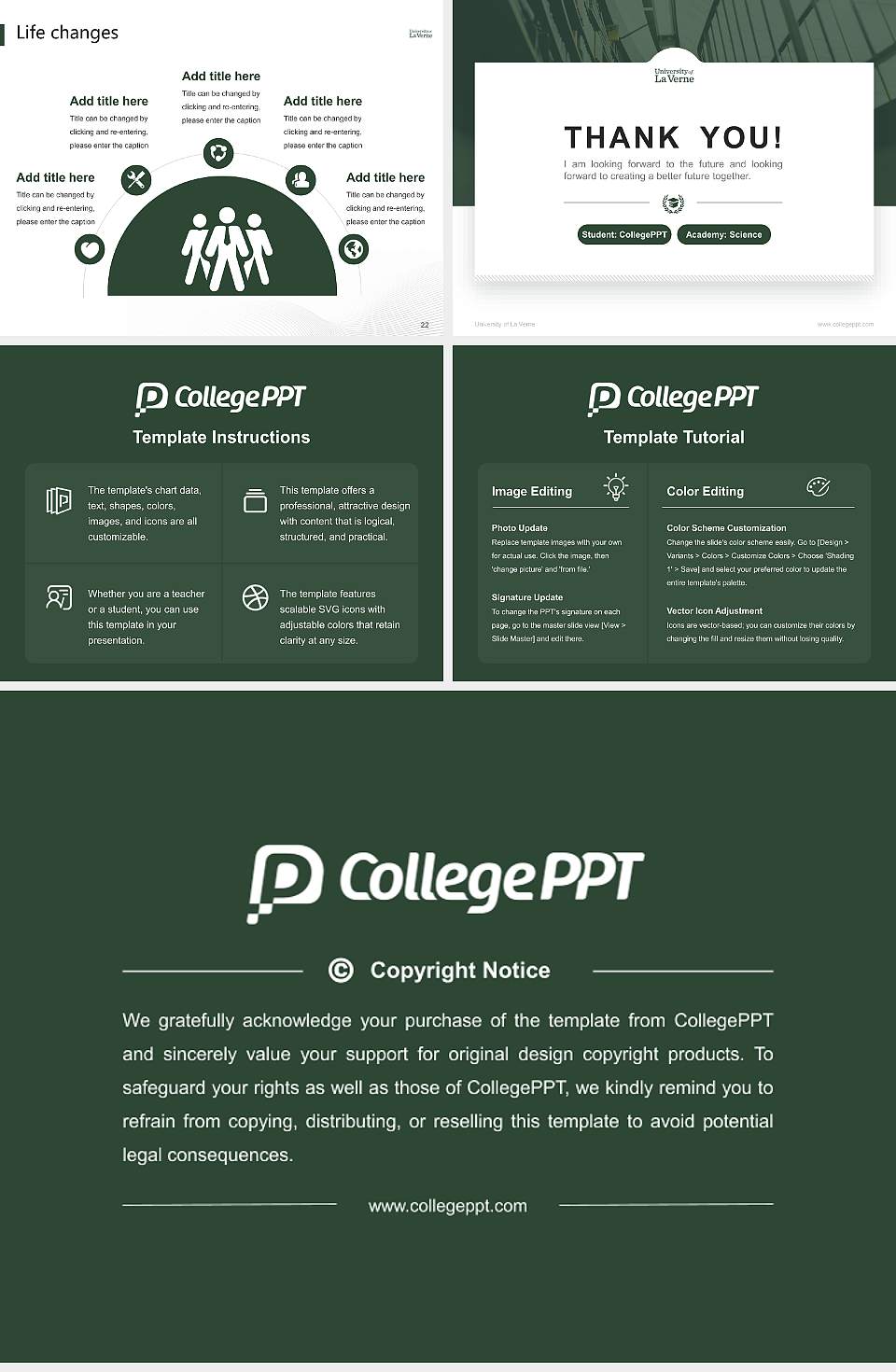 University of La Verne National Scholarship Defense PPT Template4:3 ratio PPT effect preview image4