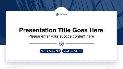 University of Mary Washington National Scholarship Defense PPT Template