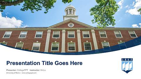 University of Maine Course/Courseware Creation PPT Template