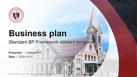 University of Massachusetts-Amherst Competition/Entrepreneurship Contest PPT Template
