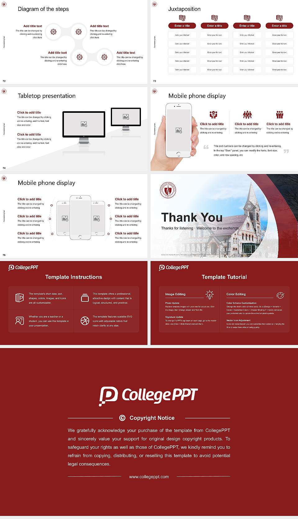 University of Massachusetts-Amherst Competition/Entrepreneurship Contest PPT Template16:9 ratio PPT effect preview image9