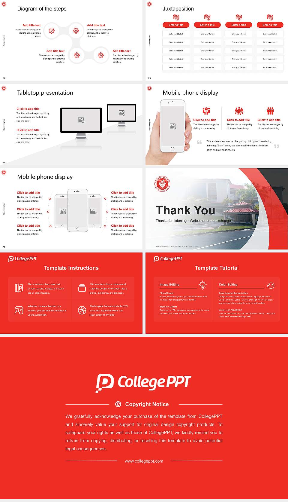 University of Hawaii at Hilo Competition/Entrepreneurship Contest PPT Template16:9 ratio PPT effect preview image9
