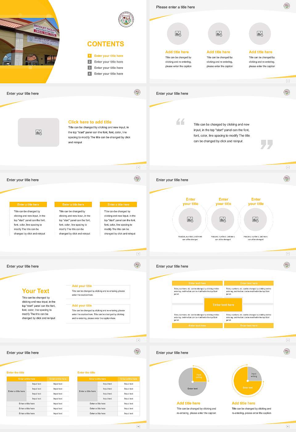University of Fort Lauderdale Course/Courseware Creation PPT Template16:9 ratio PPT effect preview image2