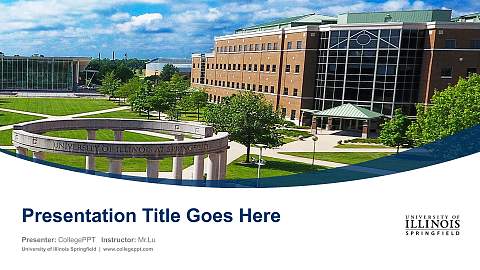 University of Illinois Springfield Course/Courseware Creation PPT Template