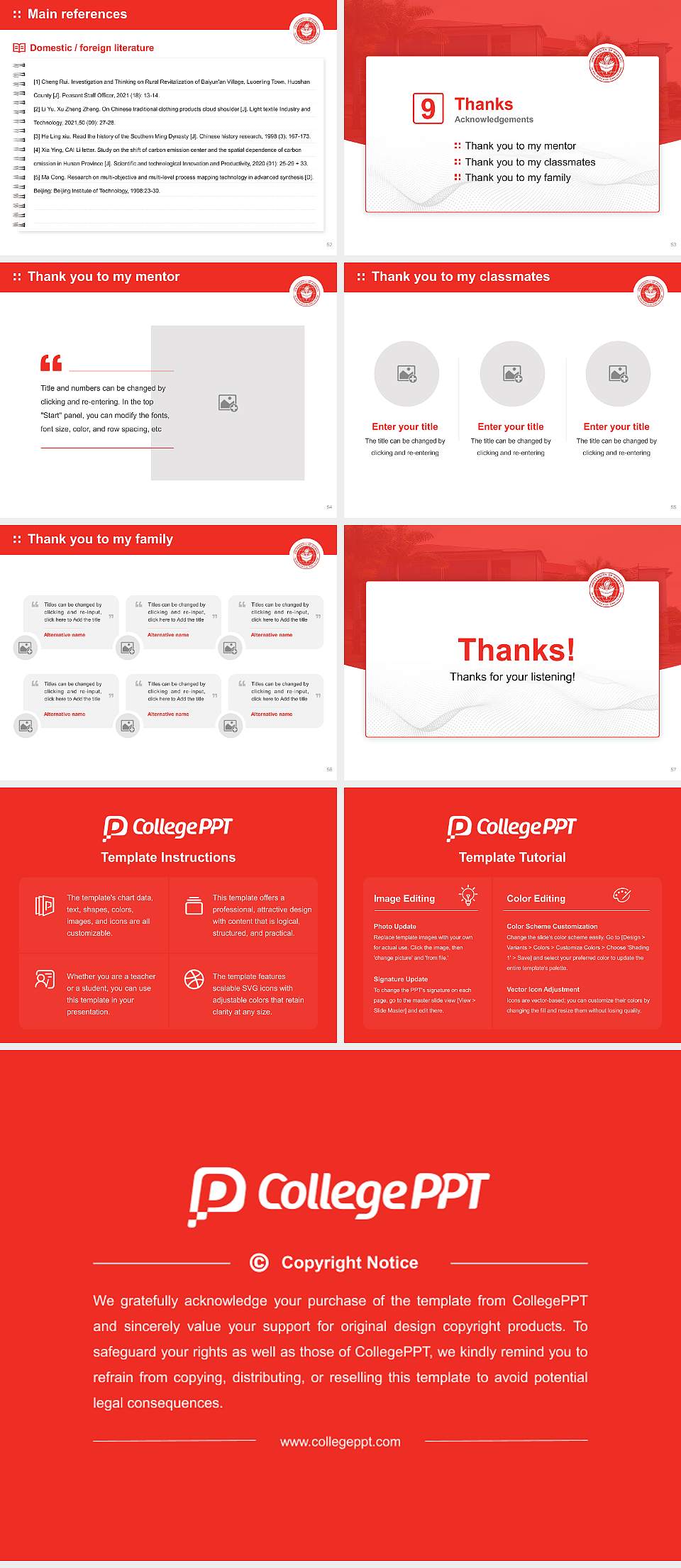 University of Hawaii at Hilo Graduation Thesis Defense PPT Template4:3 ratio PPT effect preview image7