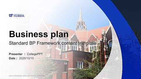 University of Florida Competition/Entrepreneurship Contest PPT Template
