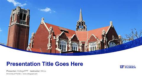 University of Florida Course/Courseware Creation PPT Template