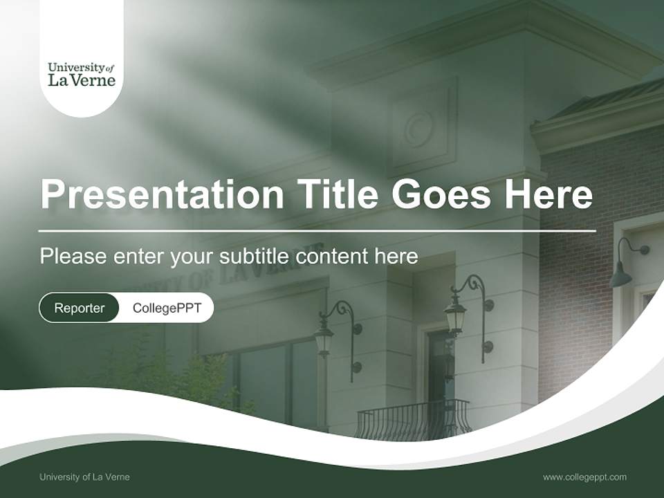 University of La Verne Lecture Sharing and Networking Event PPT Template4:3 ratio PPT effect preview image4