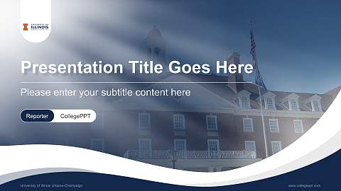 University of Illinois Urbana-Champaign Lecture Sharing and Networking Event PPT Template