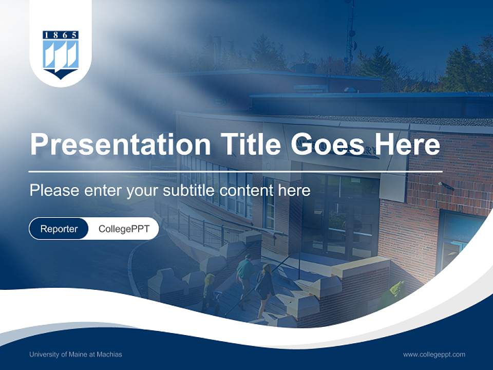 University of Maine at Machias Lecture Sharing and Networking Event PPT Template4:3 ratio PPT effect preview image4