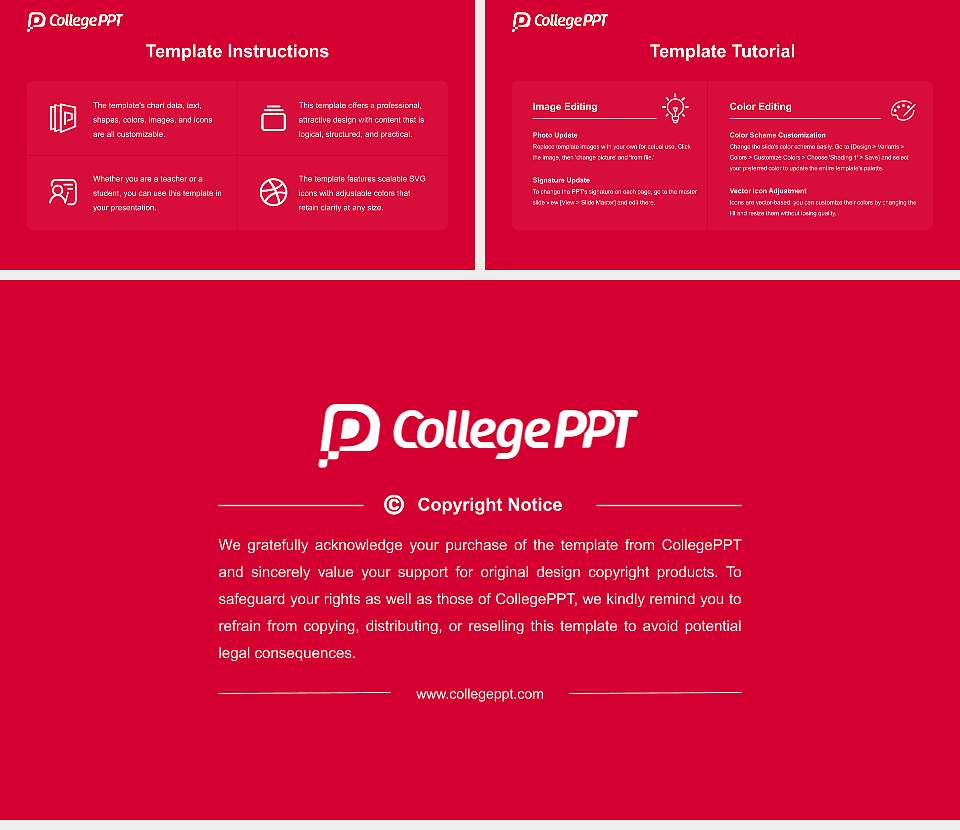 University of Illinois Chicago Academic Presentation/Research Findings Report PPT Template16:9 ratio PPT effect preview image5