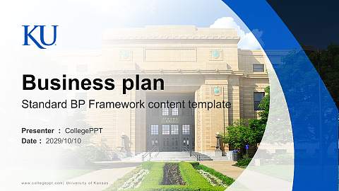 University of Kansas Competition/Entrepreneurship Contest PPT Template