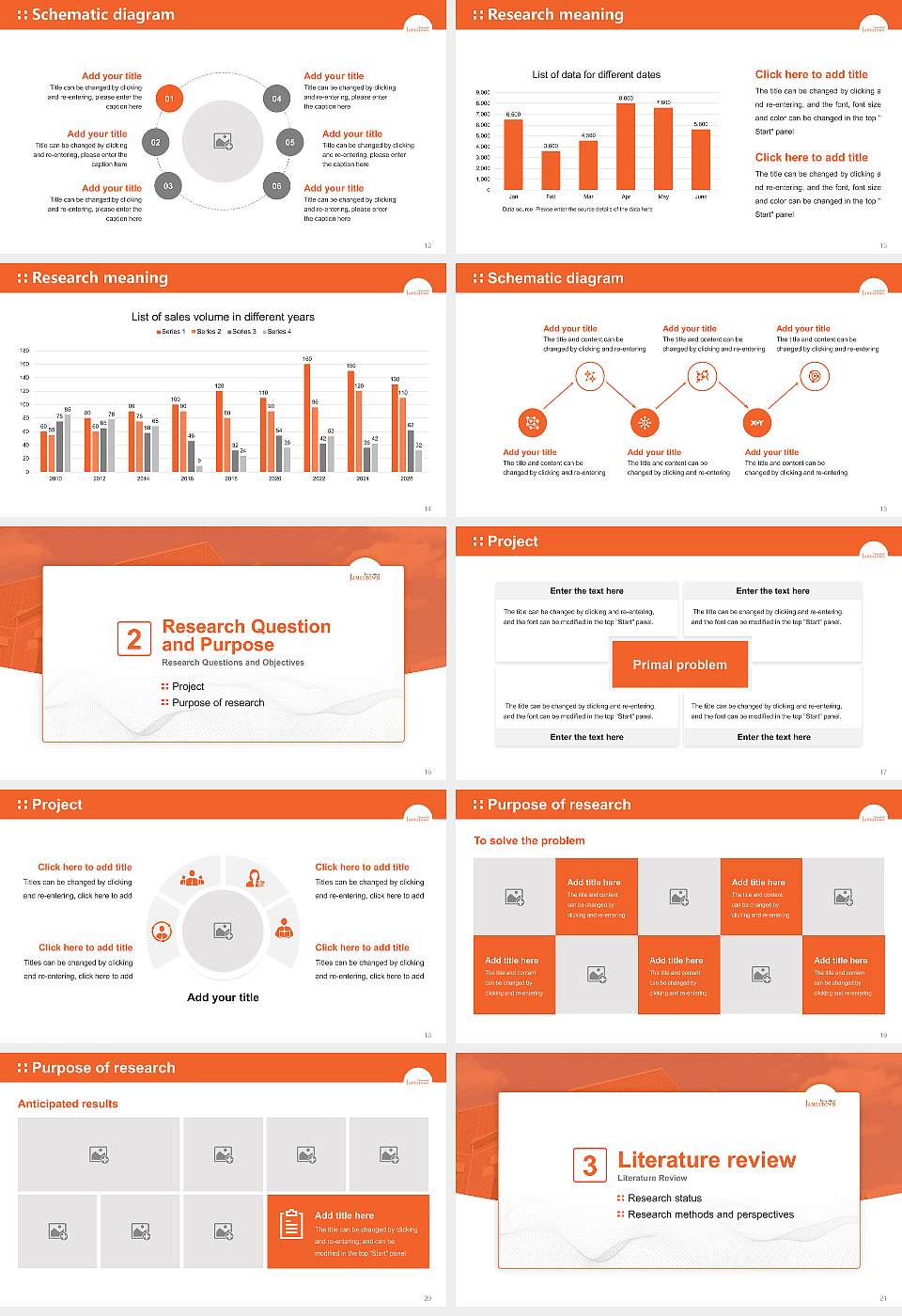 University of Jamestown Graduation Thesis Defense PPT Template16:9 ratio PPT effect preview image3