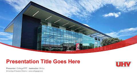University of Houston-Victoria Course/Courseware Creation PPT Template