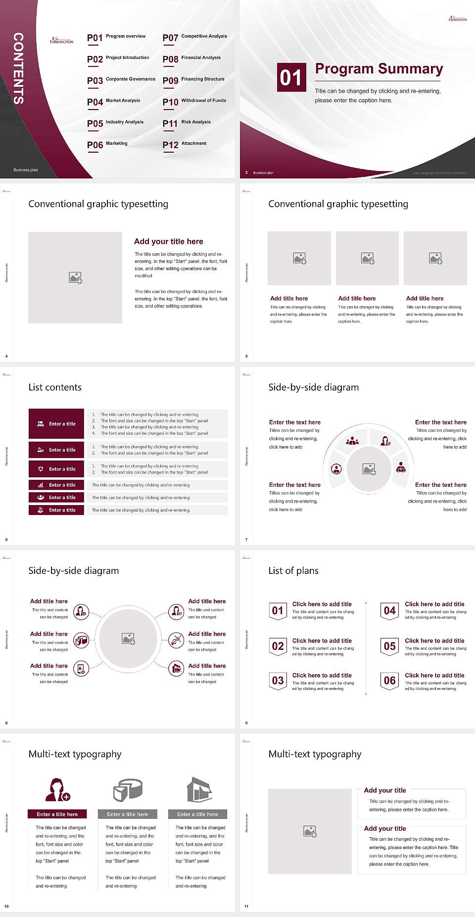 University of Maine at Farmington Competition/Entrepreneurship Contest PPT Template4:3 ratio PPT effect preview image2