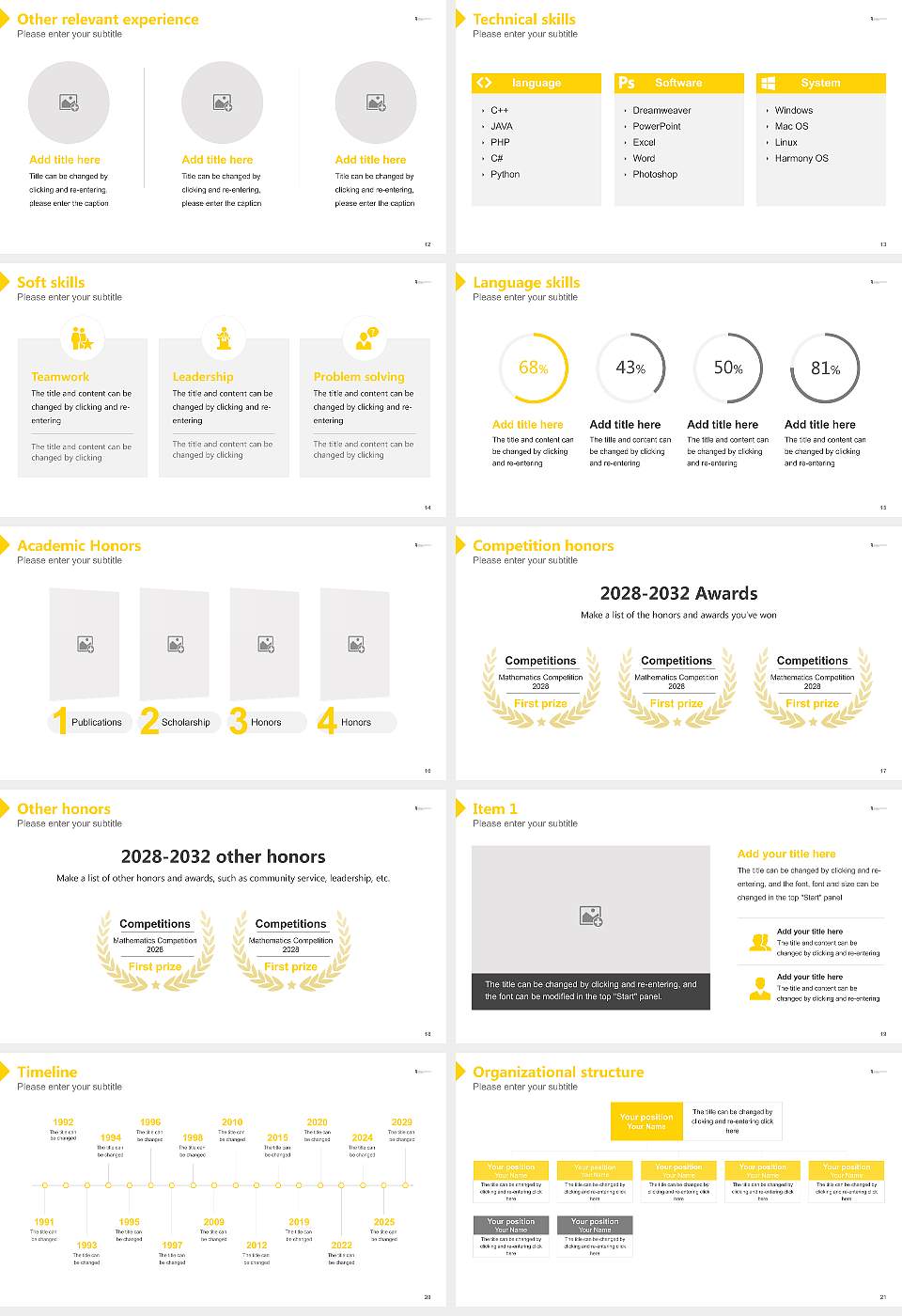 University of Maryland, Baltimore Resume PPT Template16:9 ratio PPT effect preview image3