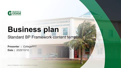 University of Guam Competition/Entrepreneurship Contest PPT Template