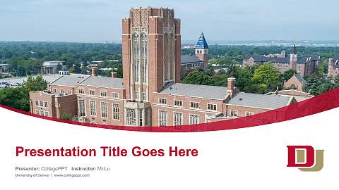 University of Denver Course/Courseware Creation PPT Template