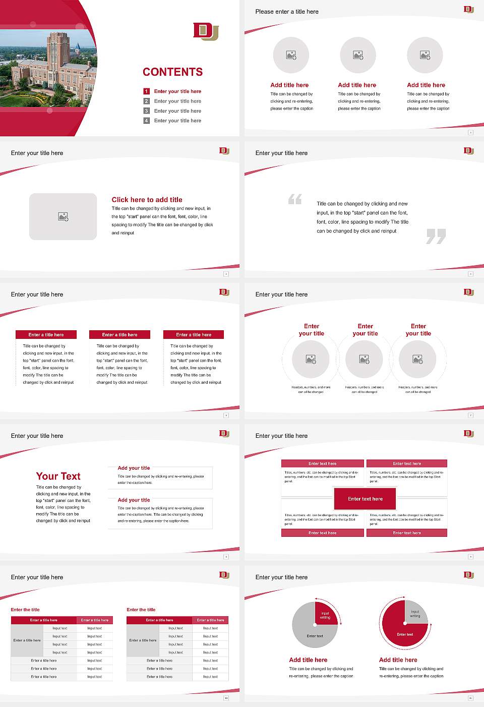 University of Denver Course/Courseware Creation PPT Template16:9 ratio PPT effect preview image2