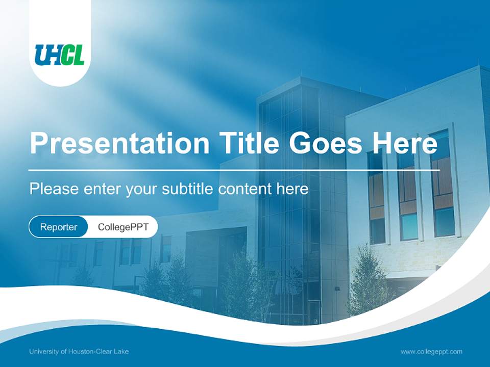 University of Houston-Clear Lake Lecture Sharing and Networking Event PPT Template4:3 ratio PPT effect preview image4