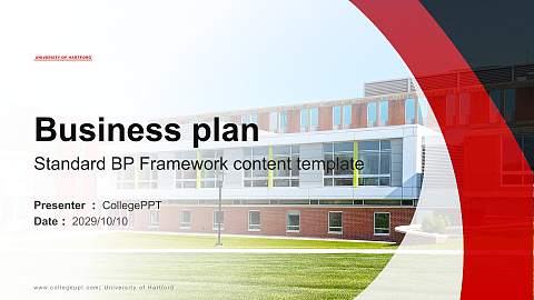 University of Hartford Competition/Entrepreneurship Contest PPT Template