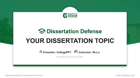 University of Guam Graduation Thesis Defense PPT Template