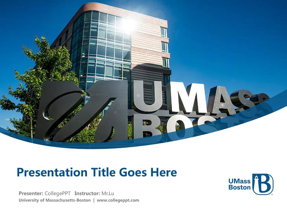 University of Massachusetts-Boston Course/Courseware Creation PPT Template4:3 ratio PPT effect preview image5
