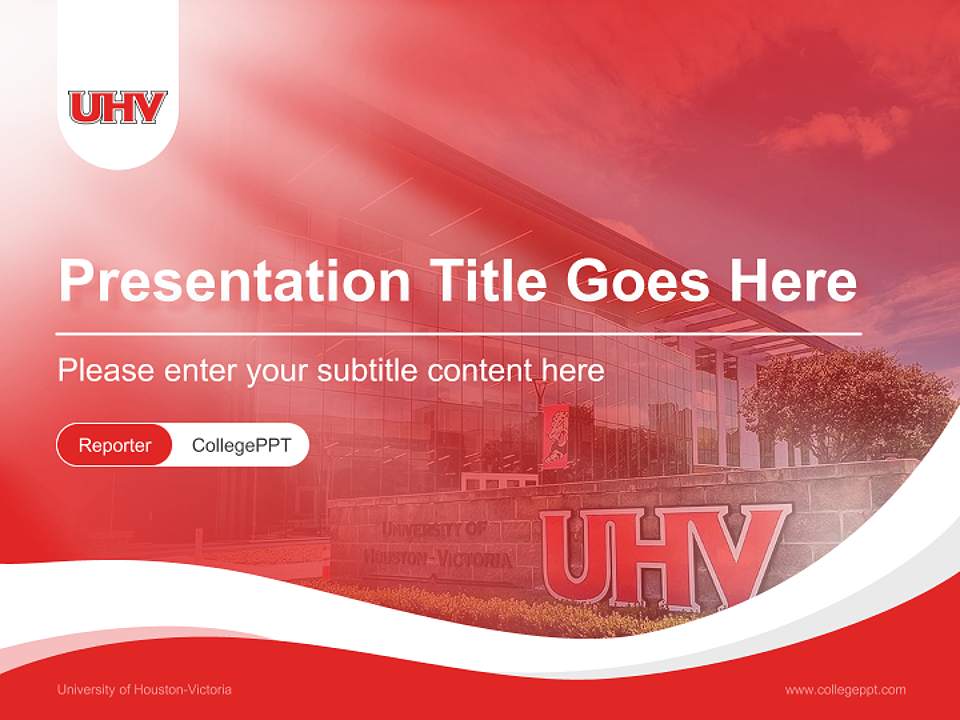 University of Houston-Victoria Lecture Sharing and Networking Event PPT Template4:3 ratio PPT effect preview image4