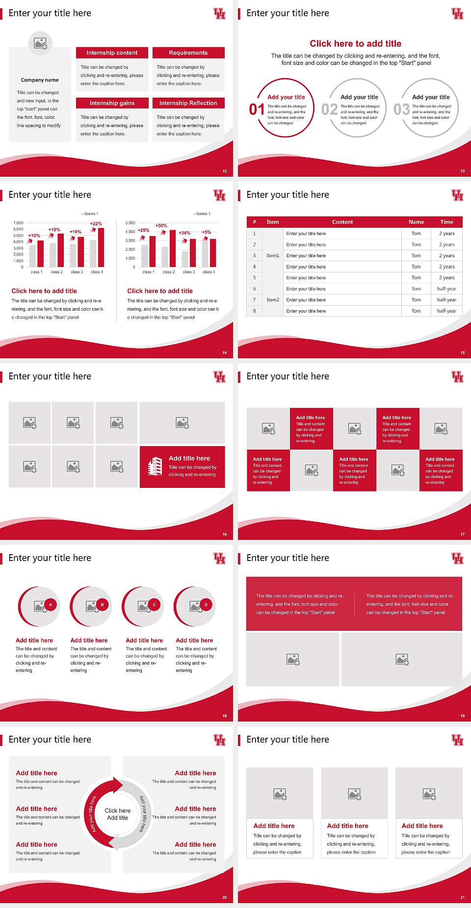 University of Houston Lecture Sharing and Networking Event PPT Template4:3 ratio PPT effect preview image3