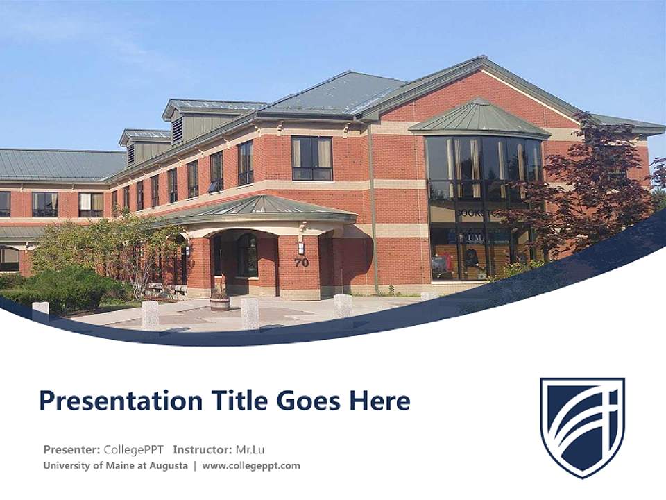 University of Maine at Augusta Course/Courseware Creation PPT Template4:3 ratio PPT effect preview image5