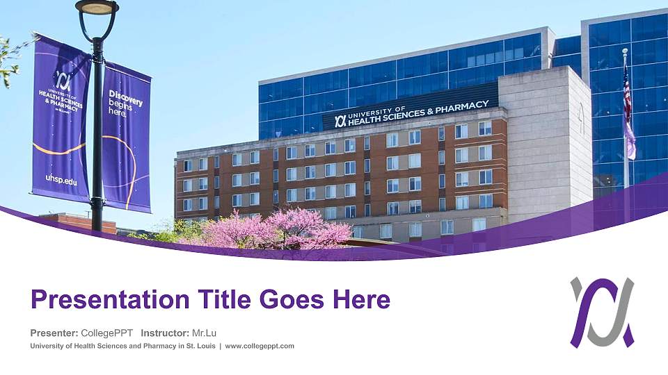 University of Health Sciences and Pharmacy in St. Louis Course/Courseware Creation PPT Template16:9 ratio PPT effect preview image
