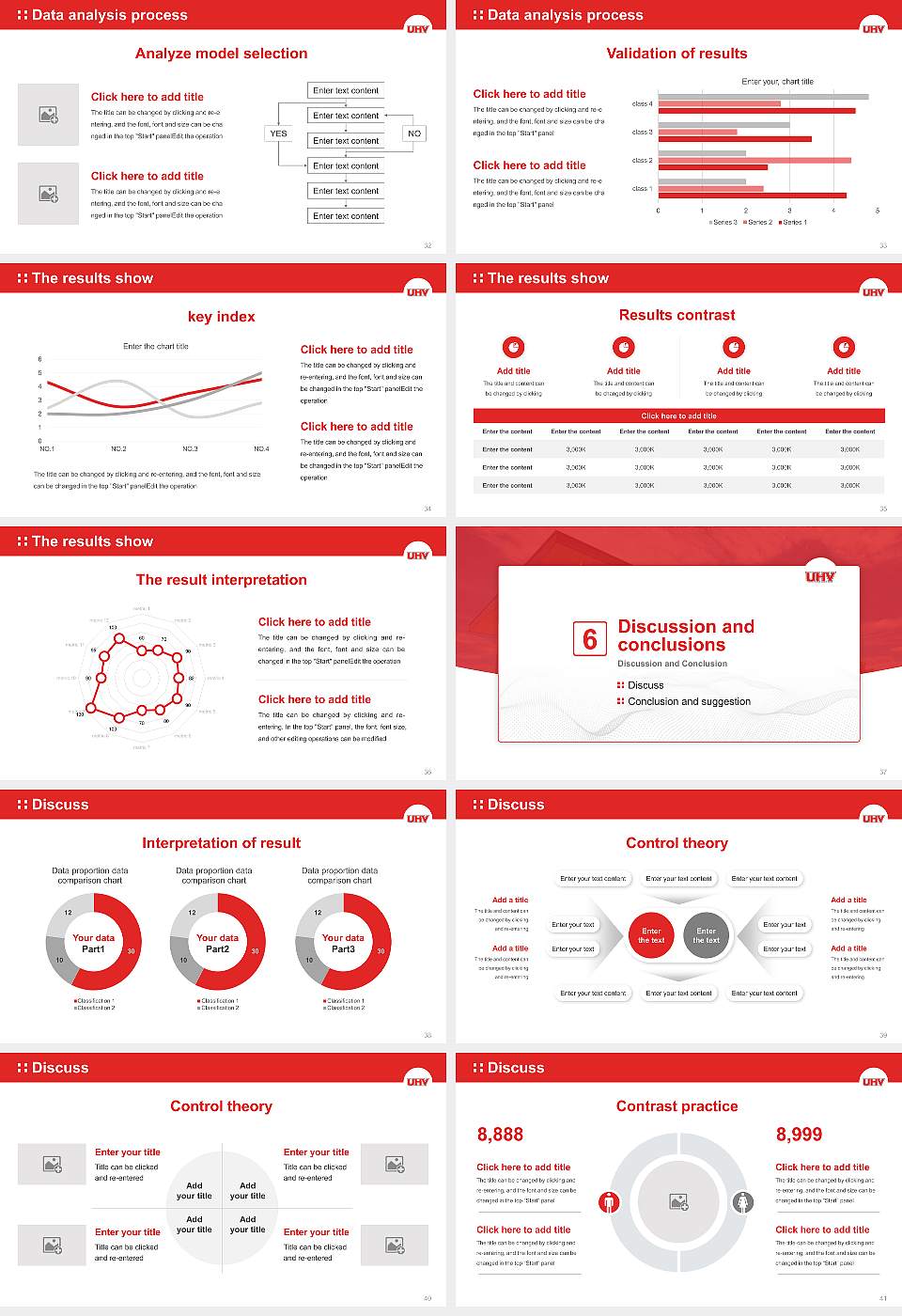 University of Houston-Victoria Graduation Thesis Defense PPT Template16:9 ratio PPT effect preview image5