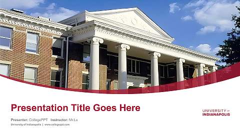 University of Indianapolis Course/Courseware Creation PPT Template